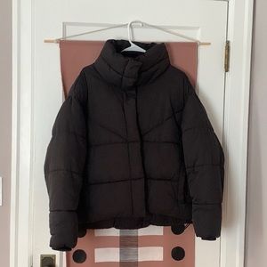 Black Topshop Boxy puffy jacket